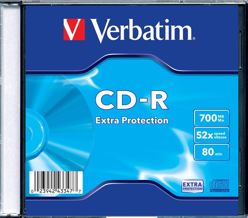 CD-R disk 52x/700Mb Verbatim (43347)