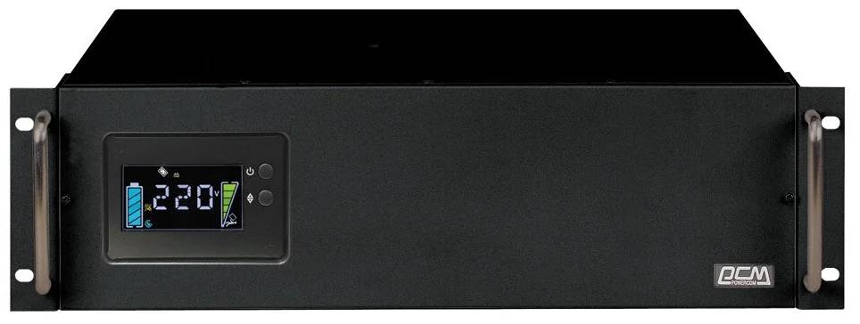ИБП PowerCom King Pro RM KIN-3000AP LCD, 3000VA (8xIEC C13)