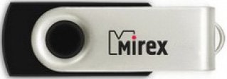 16Gb Mirex SWIVEL BLACK, 13600-FMURUS16, USB2.0