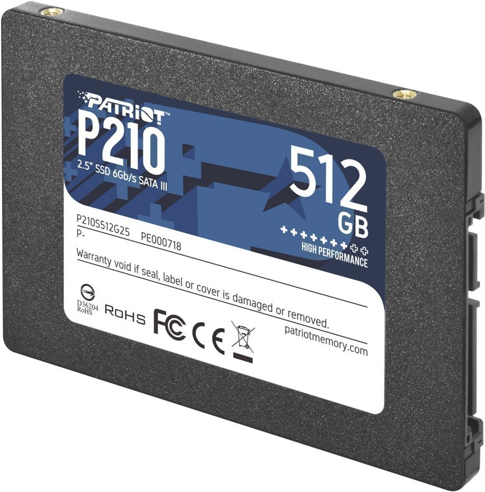 512Gb SSD Patriot P210 P210S512G25, 2.5", (520/430), SATA III