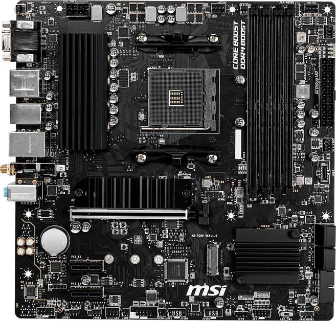 Материнская плата MSI B550M PRO-VDH WIFI, AM4, (VGA, HDMI, DP), 4xDDR IV, mATX