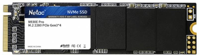512Gb SSD Netac N930E Pro NT01N930E-512G-E4X, (2080/1700), NVMe M.2