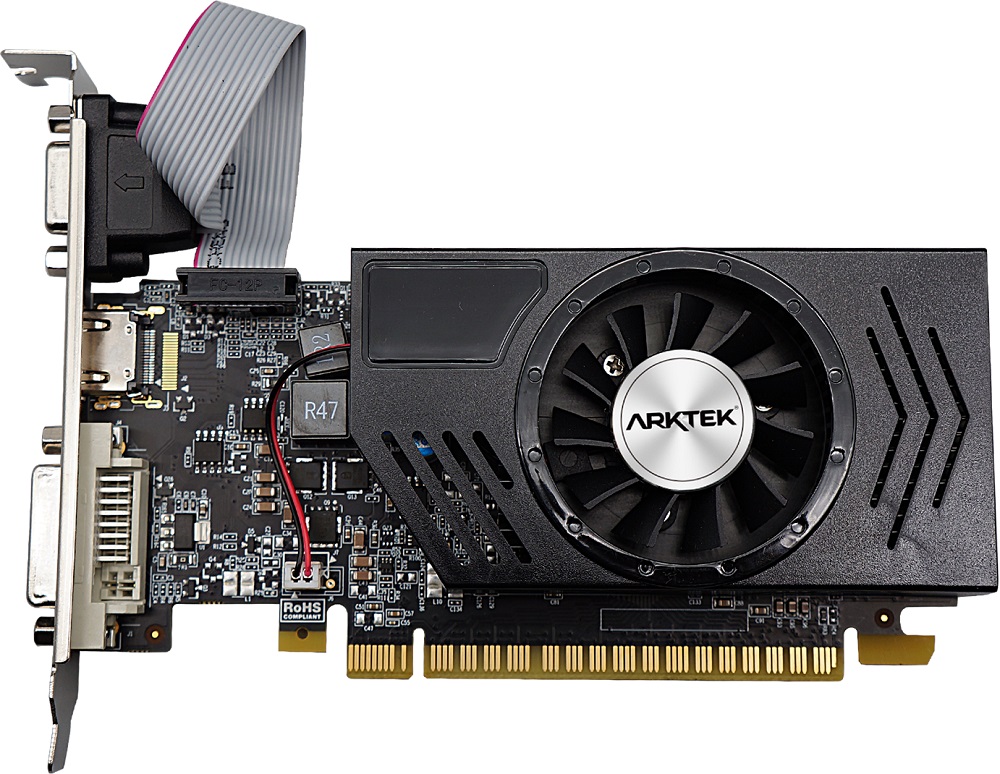 Видеокарта GeForce GT 730, PCI-E, 2Gb DDR3, 128bit, Arktek AKN730D3S2GL1, кулер, RTL