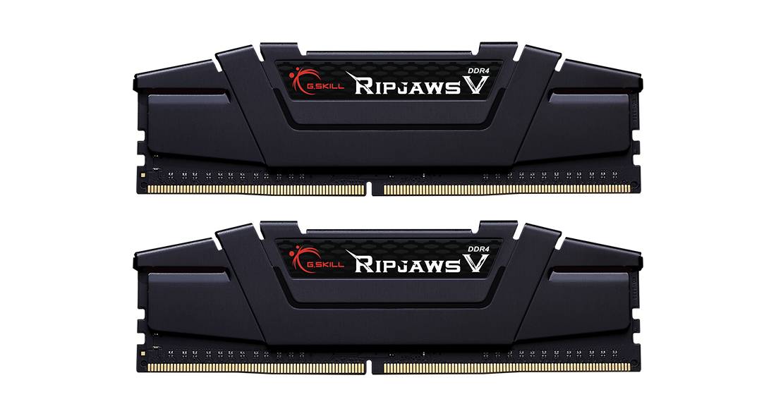 Оперативная память 64Gb G.Skill Ripjaws V Black F4-3600C16D-64GVK, DDR IV, PC-28800, 3600MHz, kit 2x32Gb
