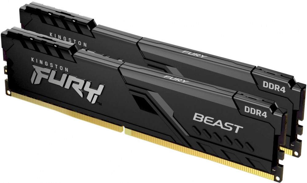Оперативная память 64Gb Kingston FURY Beast Black KF436C18BBK2/64, DDR IV, PC-28800, 3600MHz, kit 2x32Gb