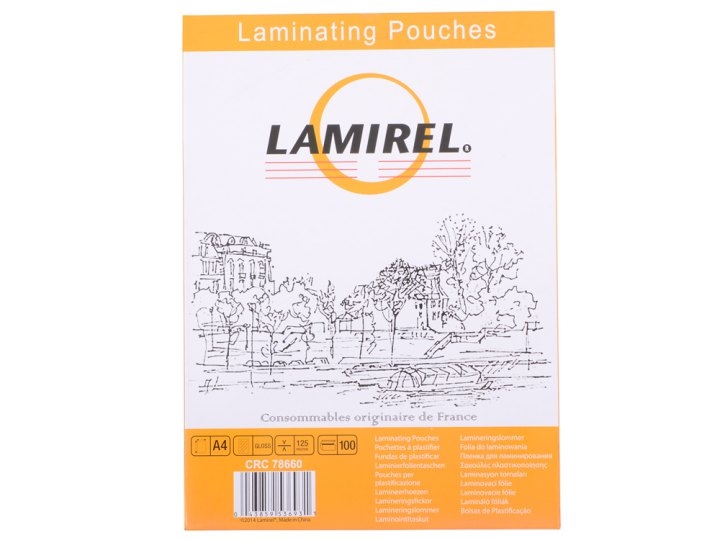 Пленка для ламинирования Fellowes Lamirel LA-78660 А4, 125мкм, 100 шт.