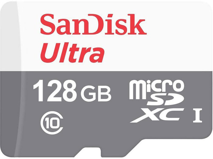 Карта памяти 128Gb SanDisk Ultra SDSQUNR-128G-GN6MN, SD Micro, SDXC Class 10, UHS-I