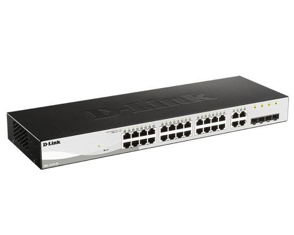 Коммутатор D-Link DGS-1210-28/F3A, 24xLAN 1Gbps, 4xSFP