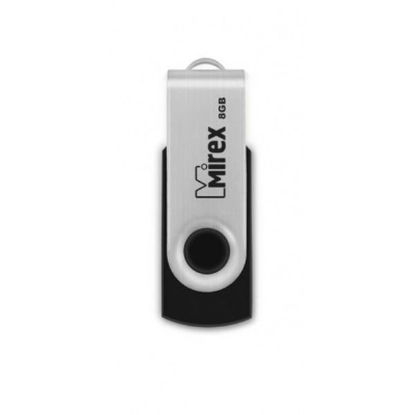 8Gb Mirex SWIVEL BLACK 13600-FMURUS08, USB2.0