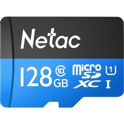 Карта памяти 128Gb Netac NT02P500STN-128G-S, SD Micro, SDXC Class 10, UHS-I U1