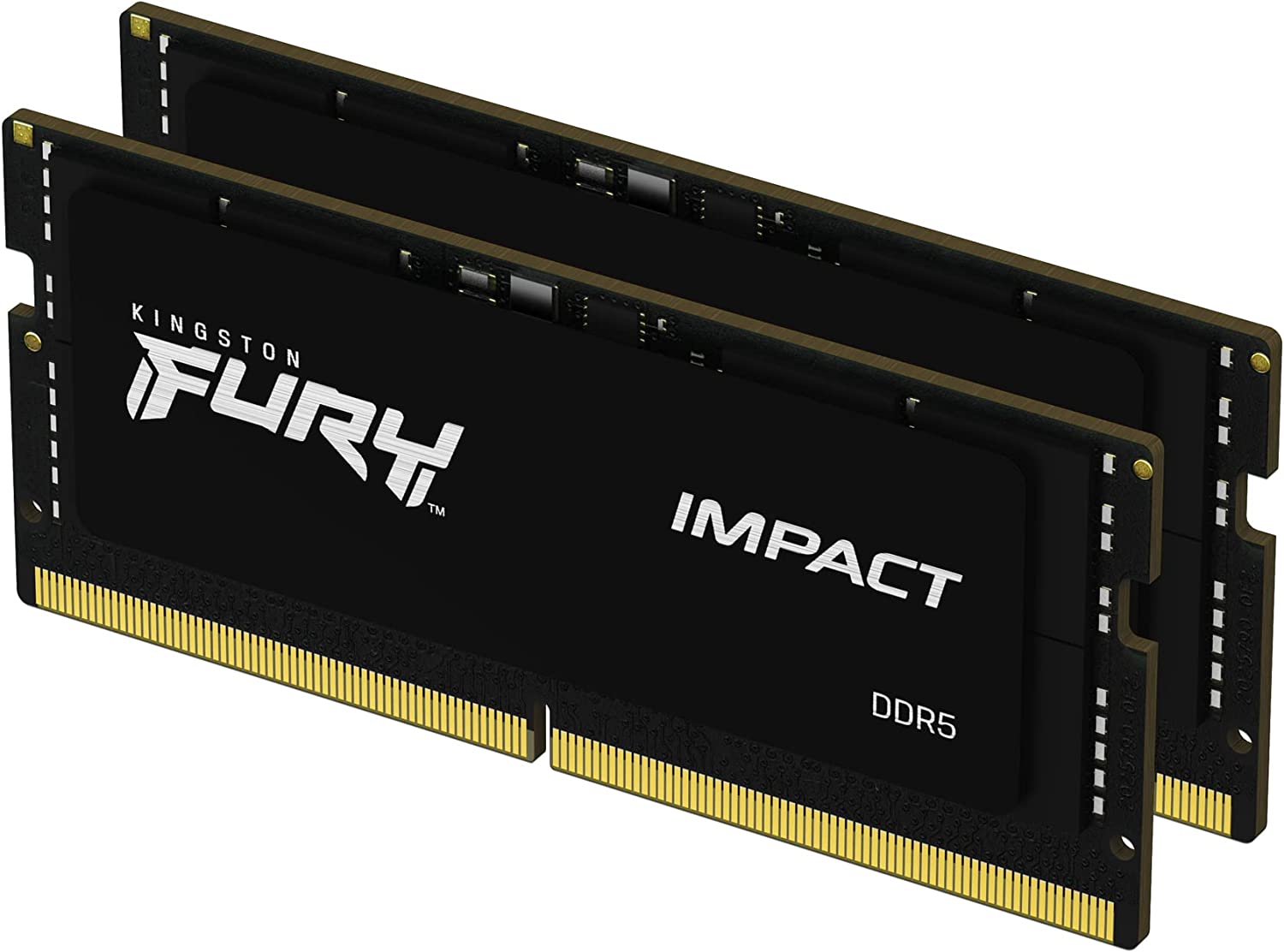 Оперативная память для ноутбука 32Gb Kingston FURY Impact KF548S38IBK2-32, SODIMM DDR V, PC-38400, 4800MHz, kit 2x16Gb