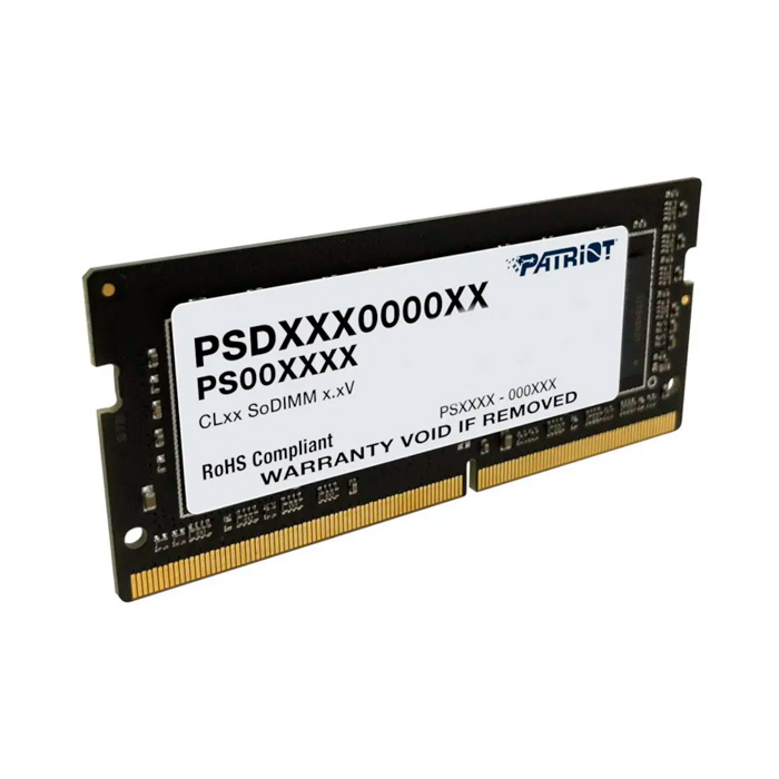 Оперативная память для ноутбука 32Gb Patriot Signature PSD432G32002S, DDR IV SO-DIMM, PC-25600, 3200MHz