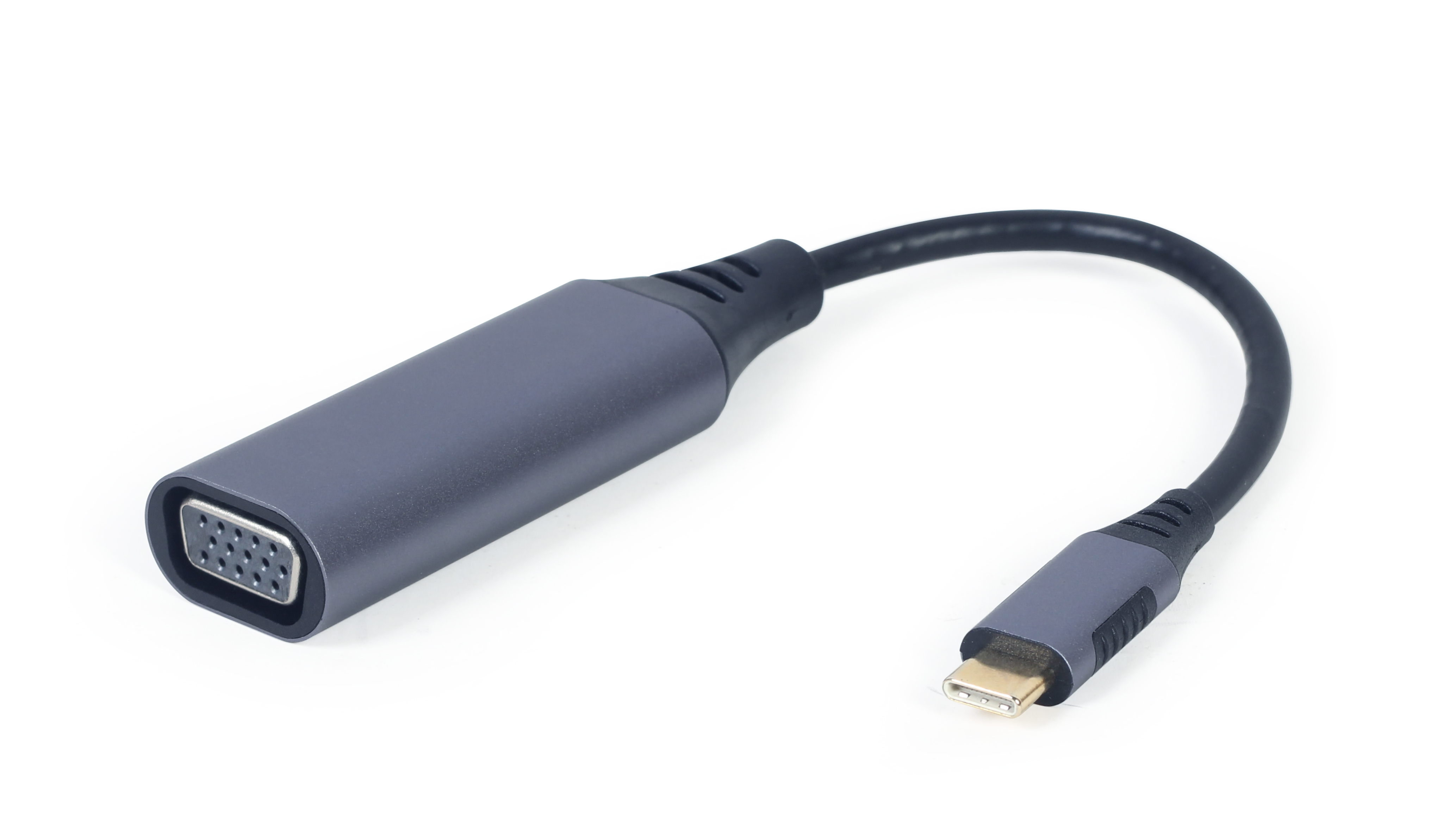Кабель адаптер USB3.0 Type-C (M) - VGA (F) Gembird/Cablexpert A-USB3C-VGA-01, черный