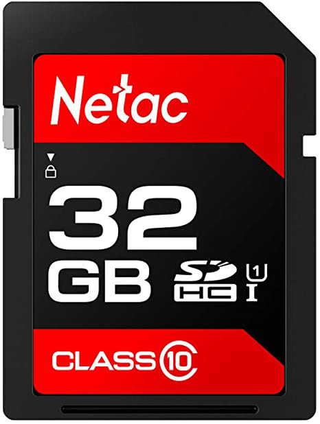 Карта памяти 32Gb Netac P600 NT02P600STN-032G-R, SD, SDHC Class 10, UHS-I U1