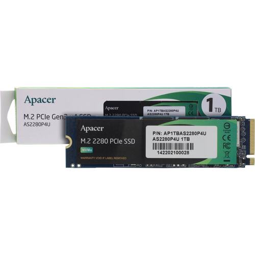 1Tb SSD Apacer AS2280P4U AP1TBAS2280P4U-1, (3500/3000), M.2