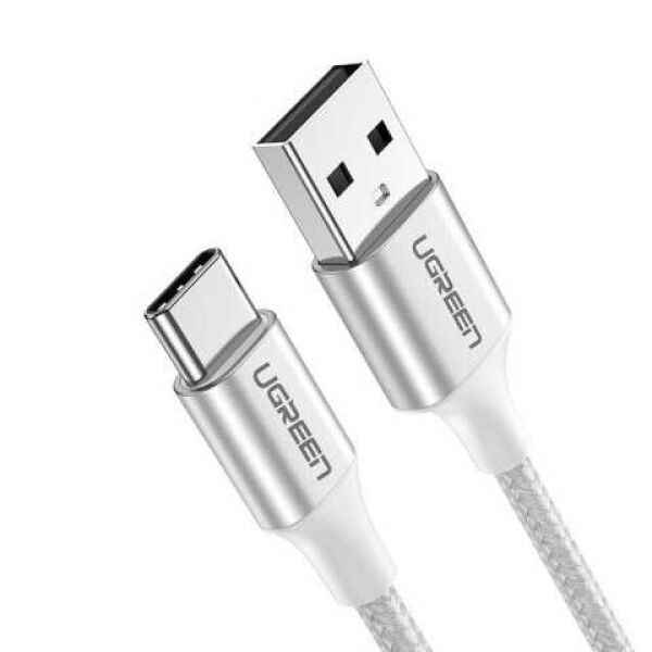 Кабель USB2.0 (M) - USB2.0 Type-C (M), 0.25м, Ugreen US287 60119, White