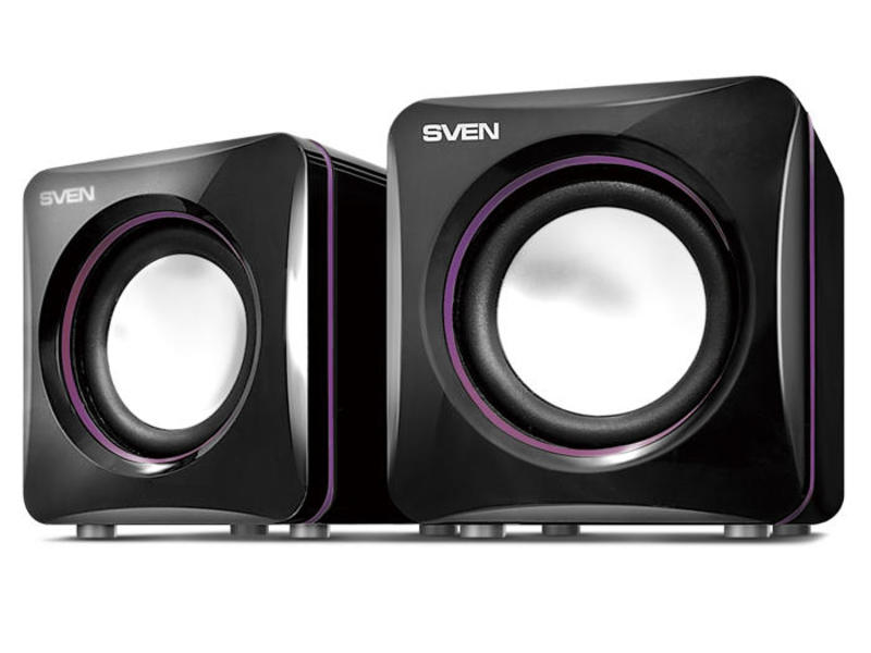Акустика Sven 315, пластик, 2х2.5Вт, 100Гц-20кГц, USB, черный