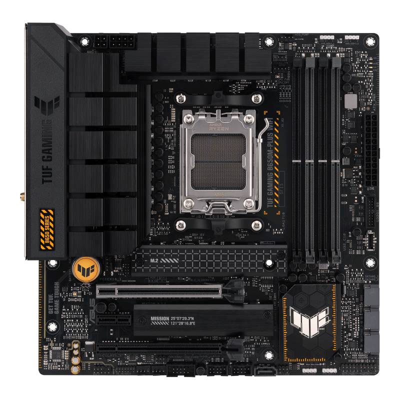 Материнская плата Asus TUF Gaming B650M-PLUS WIFI, AM5, (HDMI, DP), 4xDDR V, mATX