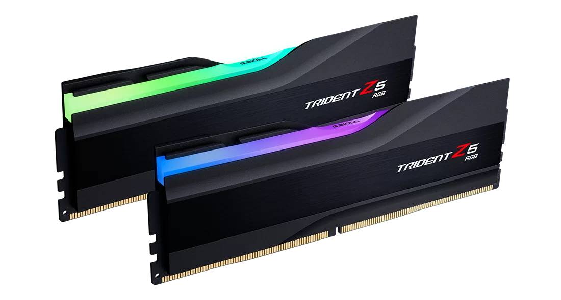 Оперативная память 32Gb G.Skill Trident Z5 RGB Black F5-7600J3646G16GX2-TZ5RK, DDR V, PC-60800, 7600MHz, kit 2x16Gb
