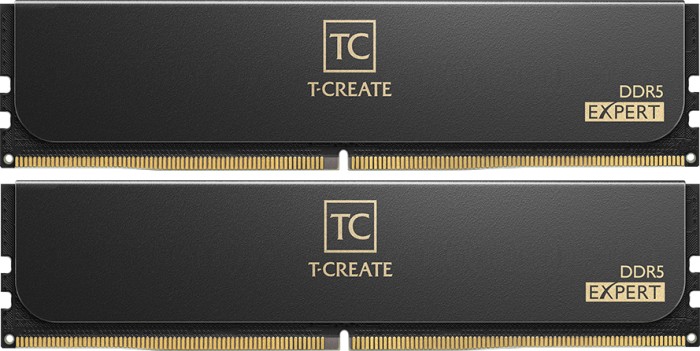 Оперативная память 64Gb Team T-Create Expert Black CTCED564G6400HC34BDC01, DDR V, PC-51200, 6400MHz, kit 2x32Gb