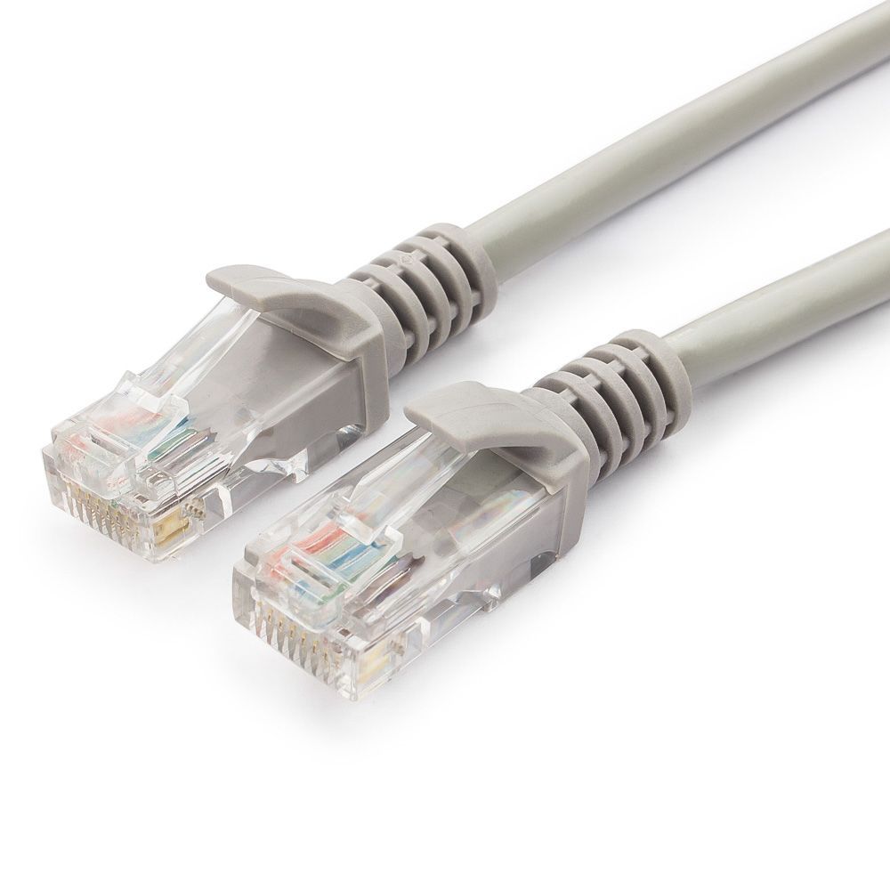 Патч-корд 0.5м, UTP cat.5e, Гарнизон PC-UTP-5e-0.5, серый