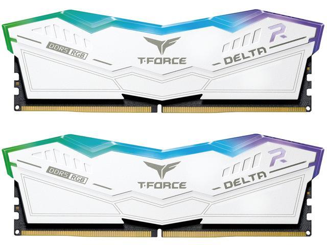 Оперативная память 32Gb Team T-Force Delta RGB White FF4D532G6000HC30DC01, DDR V, PC-48000, 6000MHz, kit 2x16Gb