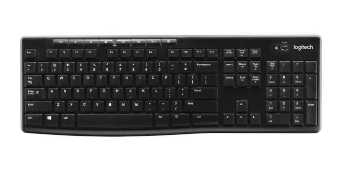 Клавиатура Logitech K270 Wireless, USB, черный, 920-003058