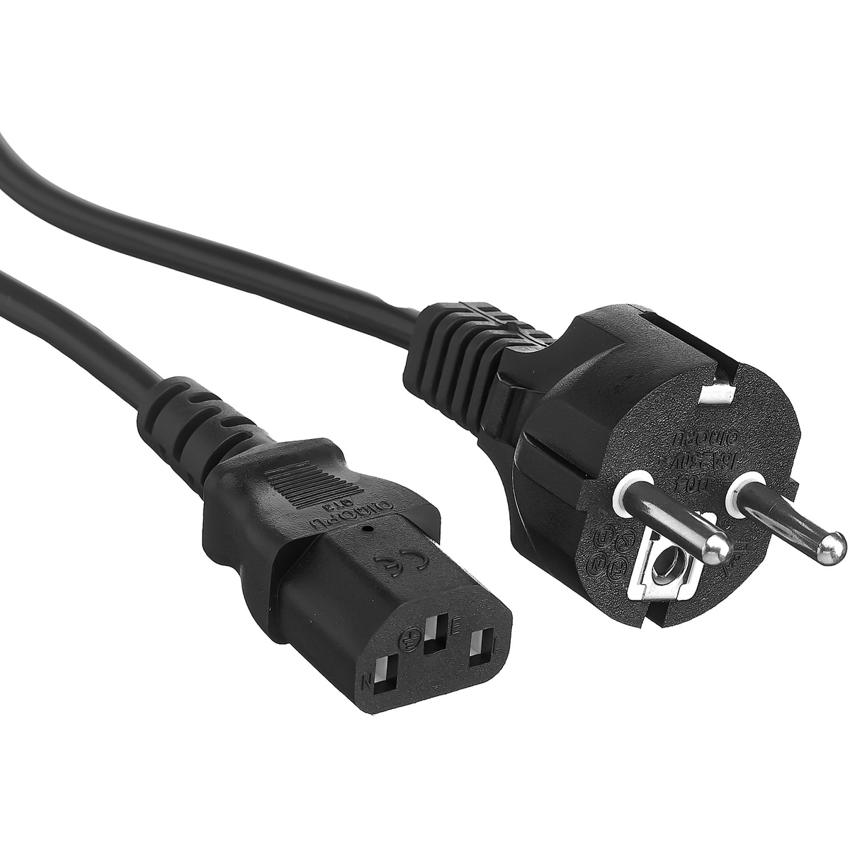 Кабель компьютер - сеть 220V, 1.8м, ExeGate Special PC-1,8S 3*0.75mm2 ES280994RUS