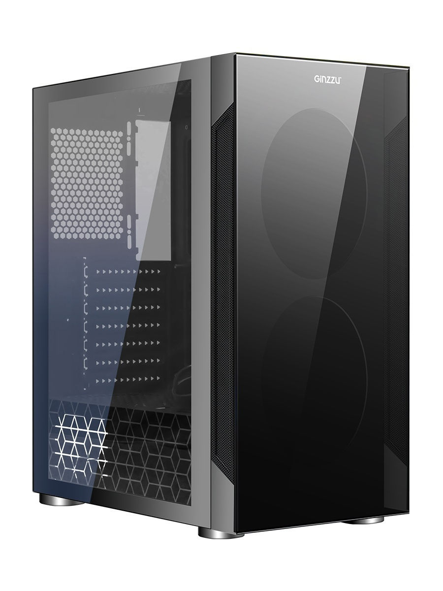 Корпус Ginzzu CL190 черный, без БП, ATX