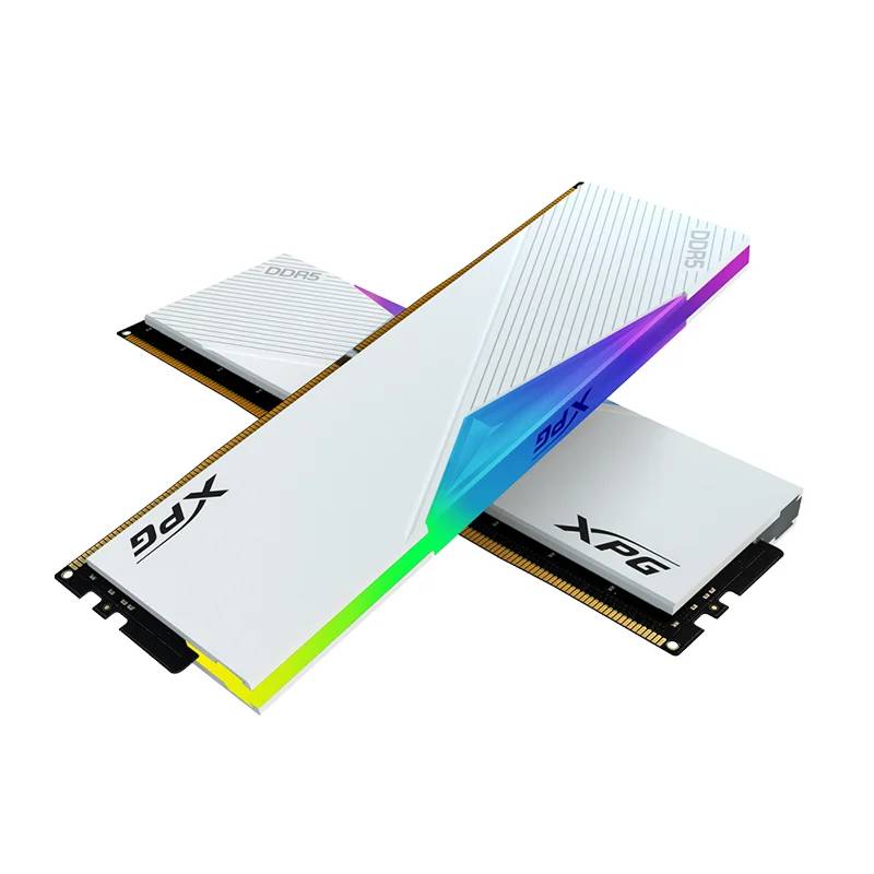 Оперативная память 32Gb AData XPG Lancer RGB White AX5U6400C3216G-DCLARWH, DDR V, PC-51200, 6400MHz, kit 2x16Gb