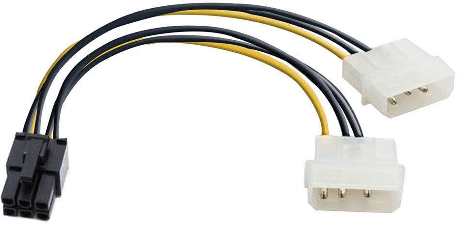 Разветвитель питания Exegate EX-CC-PSU-6 EX138937RUS, 2хMolex - 6pin