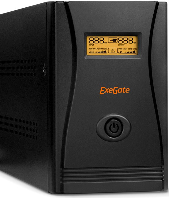 ИБП ExeGate SpecialPro Smart LLB-1200.LCD.AVR.4SH.USB EP285494RUS, 1200VA (4xSchuko)