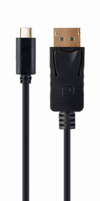 Кабель USB Type-C (M) - DP (20M), 2м, Gembird/Cablexpert A-CM-DPM-01, черный