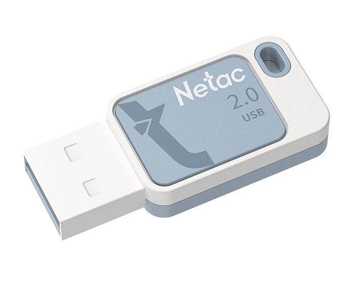 8Gb Netac UA31 NT03UA31N-008G-20BL, USB2.0, White/Blue