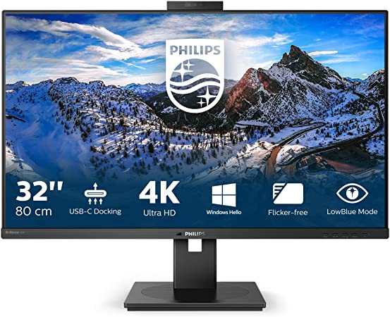 Монитор 31.5" Philips 329P1H/00, 3840x2160, IPS, 60Hz, Speakers, Webcam (2xHDMI, DP, USB Type-C)