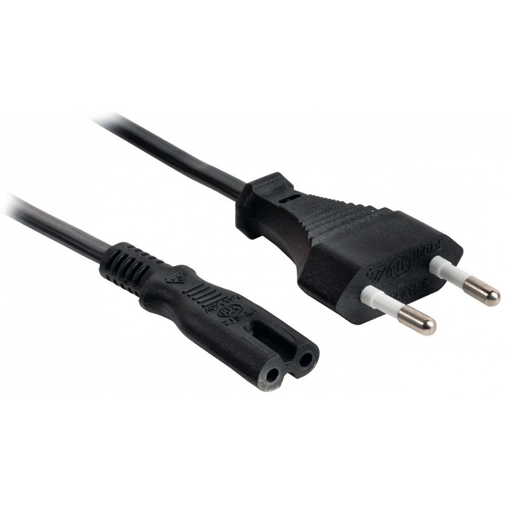 Кабель НОУТБУК, аудио/видео - сеть 220V, 1.8м, ExeGate Power PCN-1,8P VDE-250V-2*0.5mm2 EP280676RUS (IEC C7)
