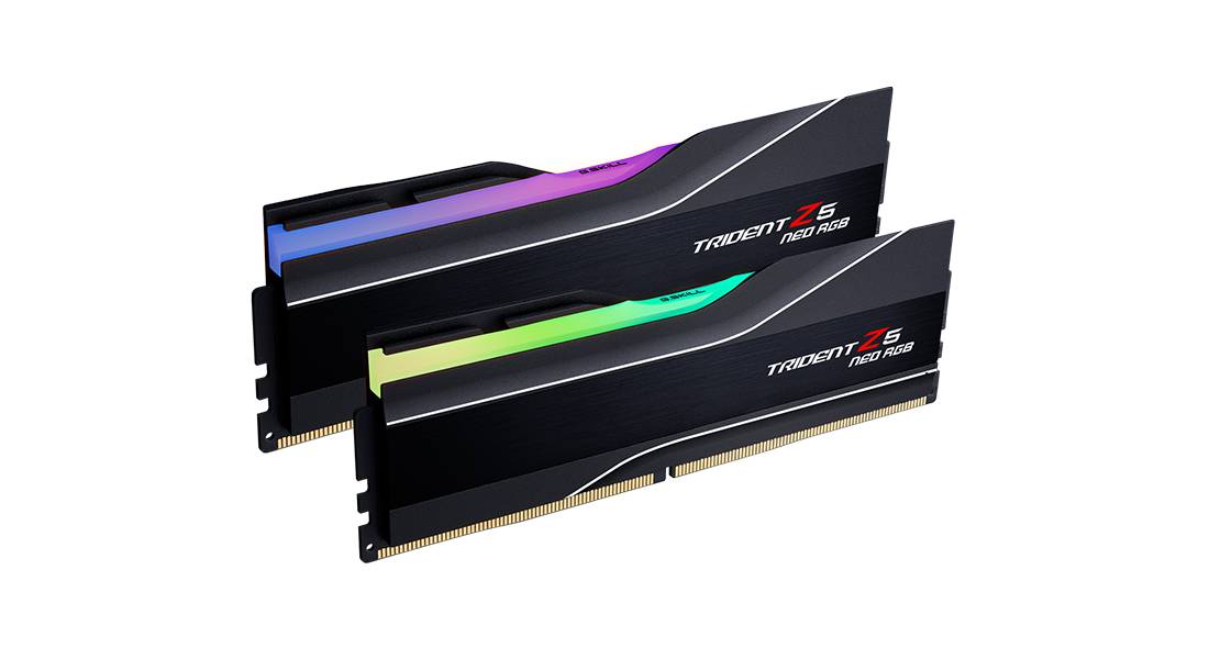 Оперативная память 64Gb G.Skill Trident Z5 Neo RGB Black F5-6000J3238G32GX2-TZ5NR, DDR V, PC-48000, 6000MHz, kit 2x32Gb