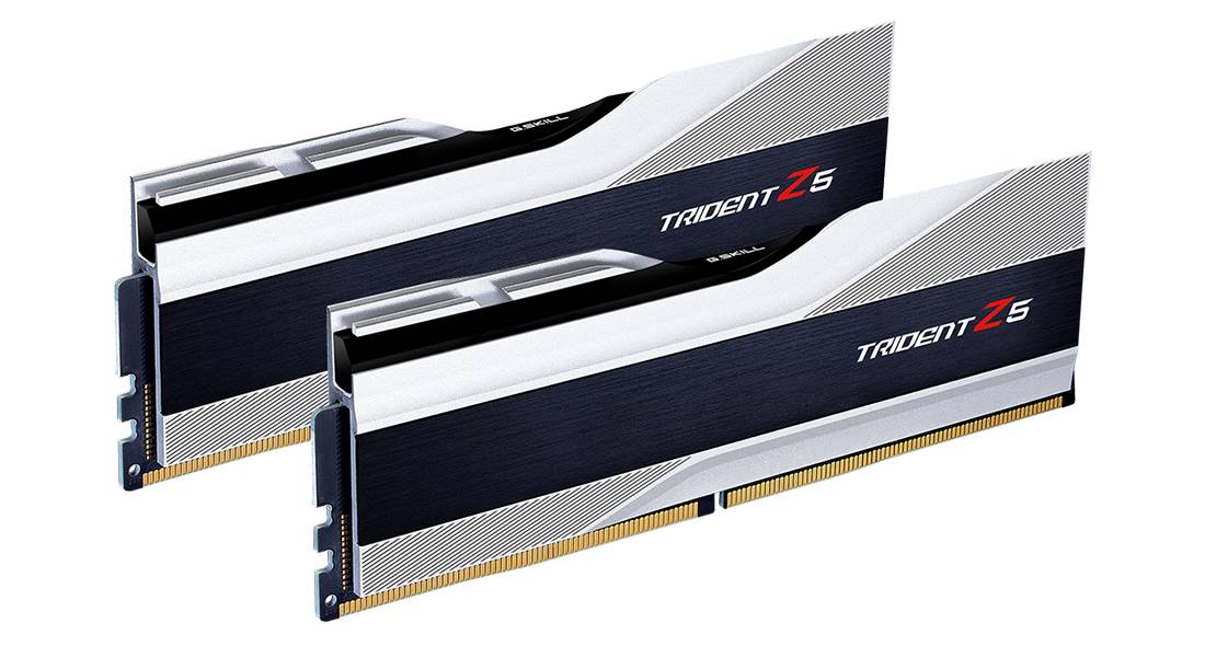 Оперативная память 32Gb G.Skill Trident Z5 Silver F5-6000J3238G32GX2-TZ5S, DDR V, PC-48000, 6000MHz, kit 2x16Gb