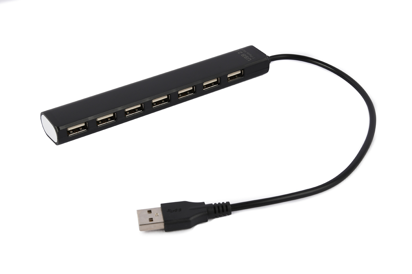 Разветвитель USB2.0 Gembird UHB-U2P7-04, 7xUSB2.0