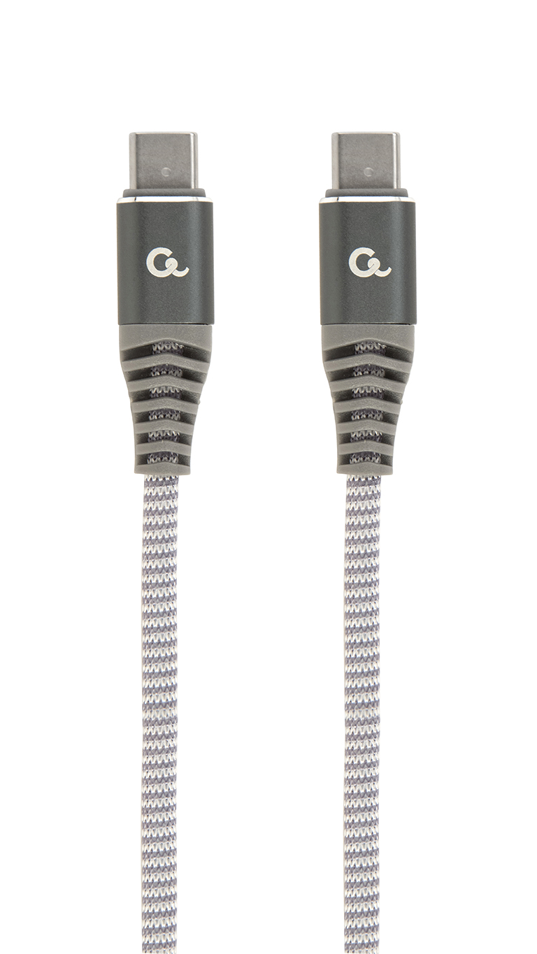 Кабель USB2.0 Type-C (M) - USB2.0 Type-C (M), 1.5м, Gembird/Cablexpert CC-USB2B-CMCM100-1.5M, серый