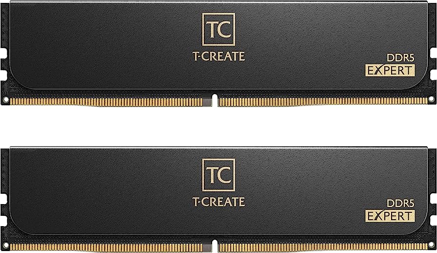 Оперативная память 32Gb Team T-Create Expert Black CTCED532G6400HC32ADC01, DDR V, PC-51200, 6400MHz, kit 2x16Gb