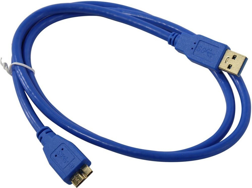 Кабель USB3.0 (M) - USB3.0 microB (M), 1м, ExeGate EX-CC-USB3-AMmicroBM9P-1.0 EX294750RUS, синий
