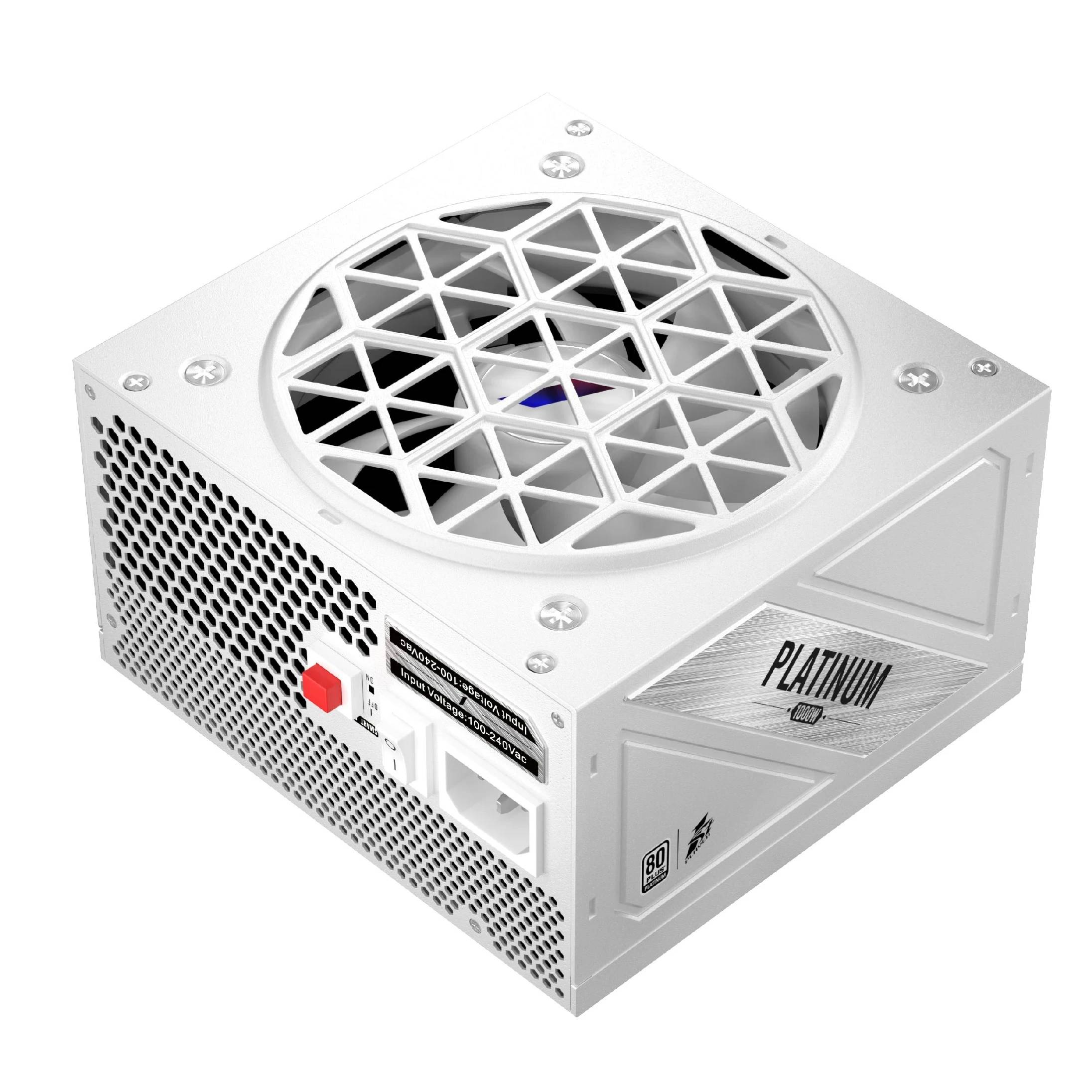 Блок питания 1000Вт, 1stPlayer NGDP Platinum White HA-1000BA3-WH, 80 Plus Platinum, APFC, ATX