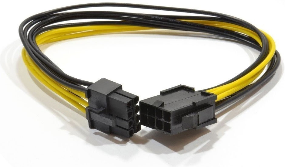 Удлинитель питания видеокарт 8pin, Gembird/Cablexpert CC-PSU-84-20CM