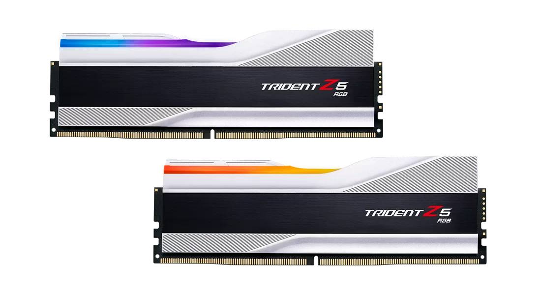 Оперативная память 32Gb G.Skill Trident Z5 RGB Silver F5-6000J3238F16GX2-TZ5RS, DDR V, PC-48000, 6000MHz, kit 2x16Gb