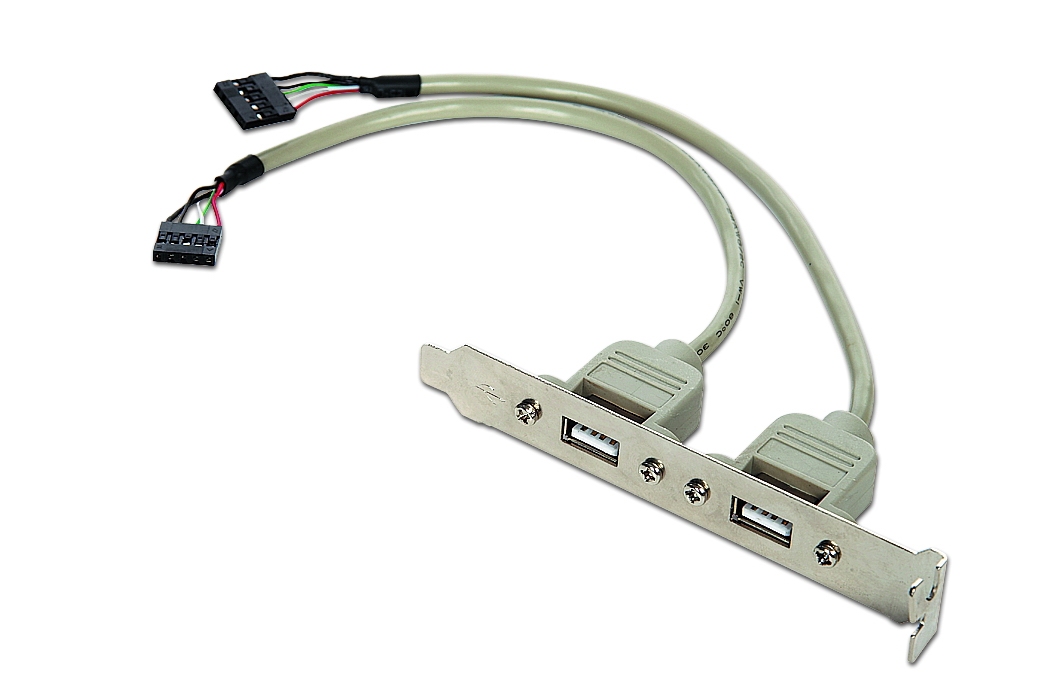 Планка 2xUSB2.0, Gembird CCUSBRECEPTACLE