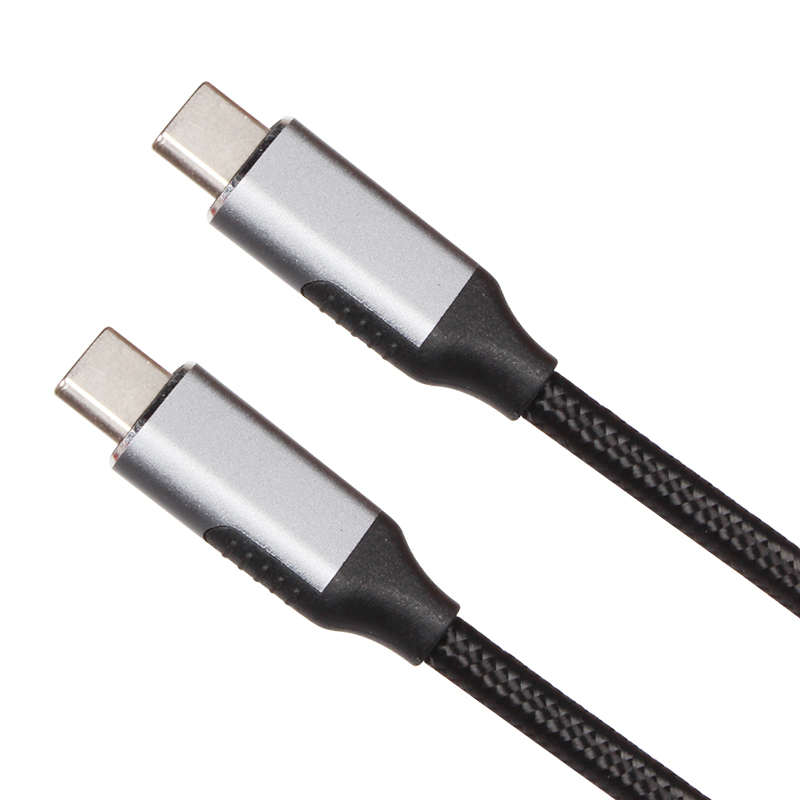 Кабель USB3.2 Type-C (M) - USB3.2 Type-C (M), 1м, VCOM CU420M-1M, Gray/Black