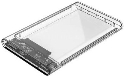 Внешний BOX Netac WH11 NT07WH11-30B0, 2.5", SATA - USB3.0 Type-C, слайд прозрачный корпус