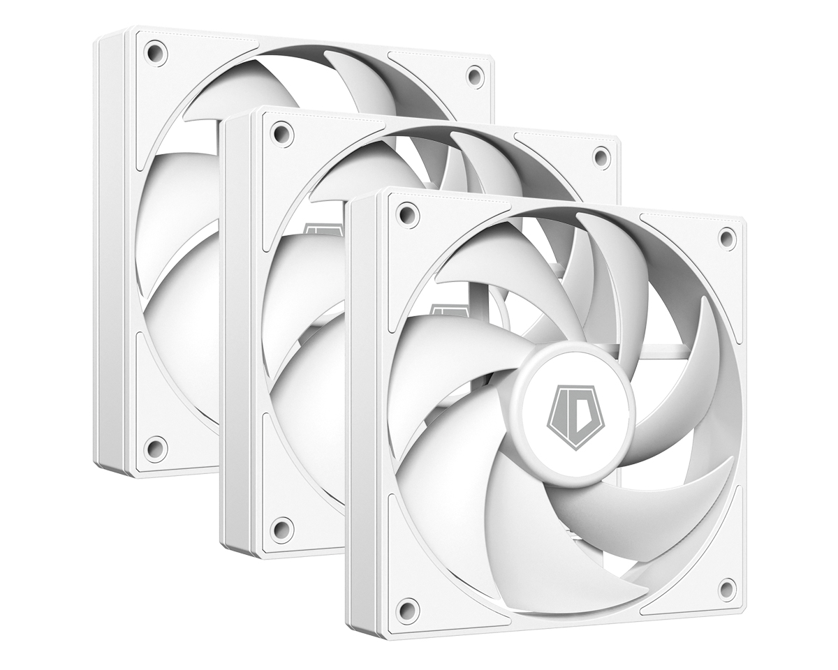 Вентилятор 12x12см ID-Cooling AF-125-W TRIO White, 3шт