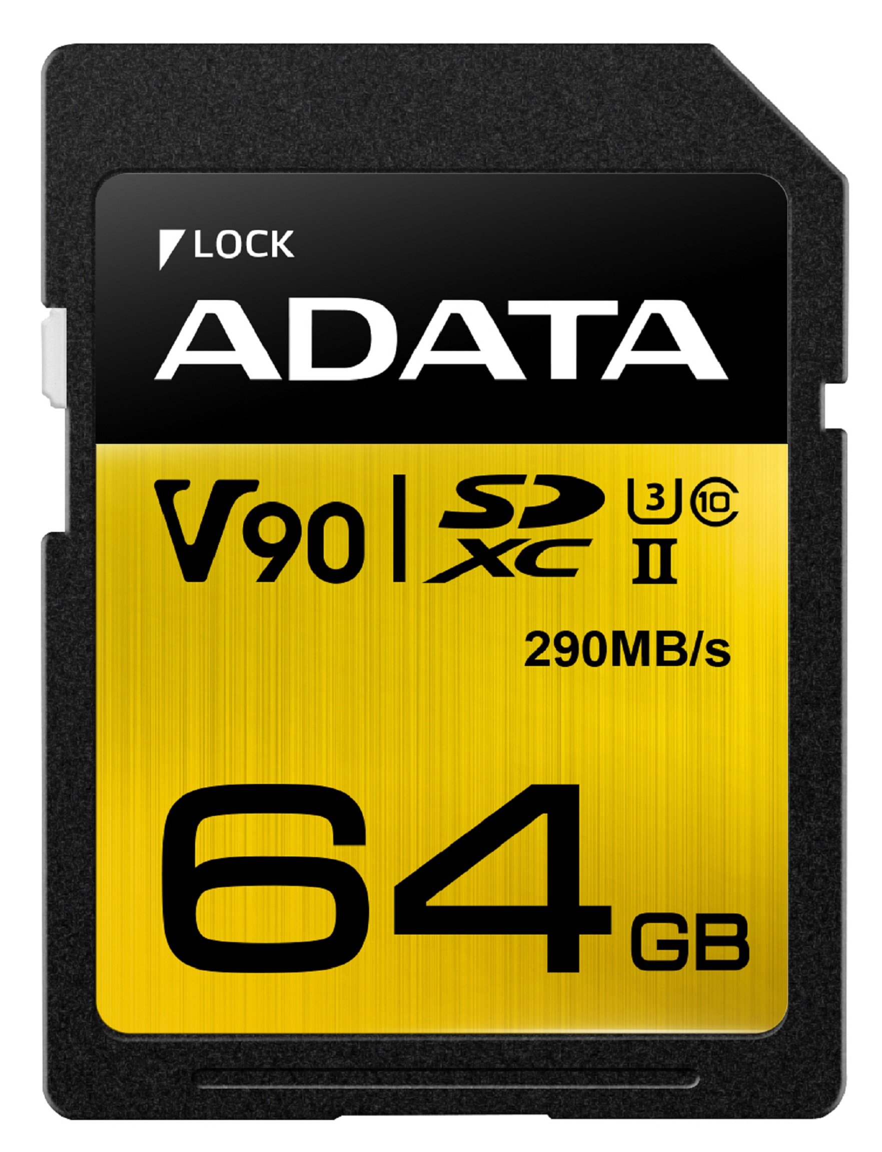 Карта памяти 64Gb AData Premier ONE ASDX64GUII3CL10-C, SD, SDXC Class 10, UHS-II U3